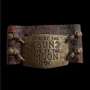 Lenny and Eva Leather Sun and Moon Bracelet